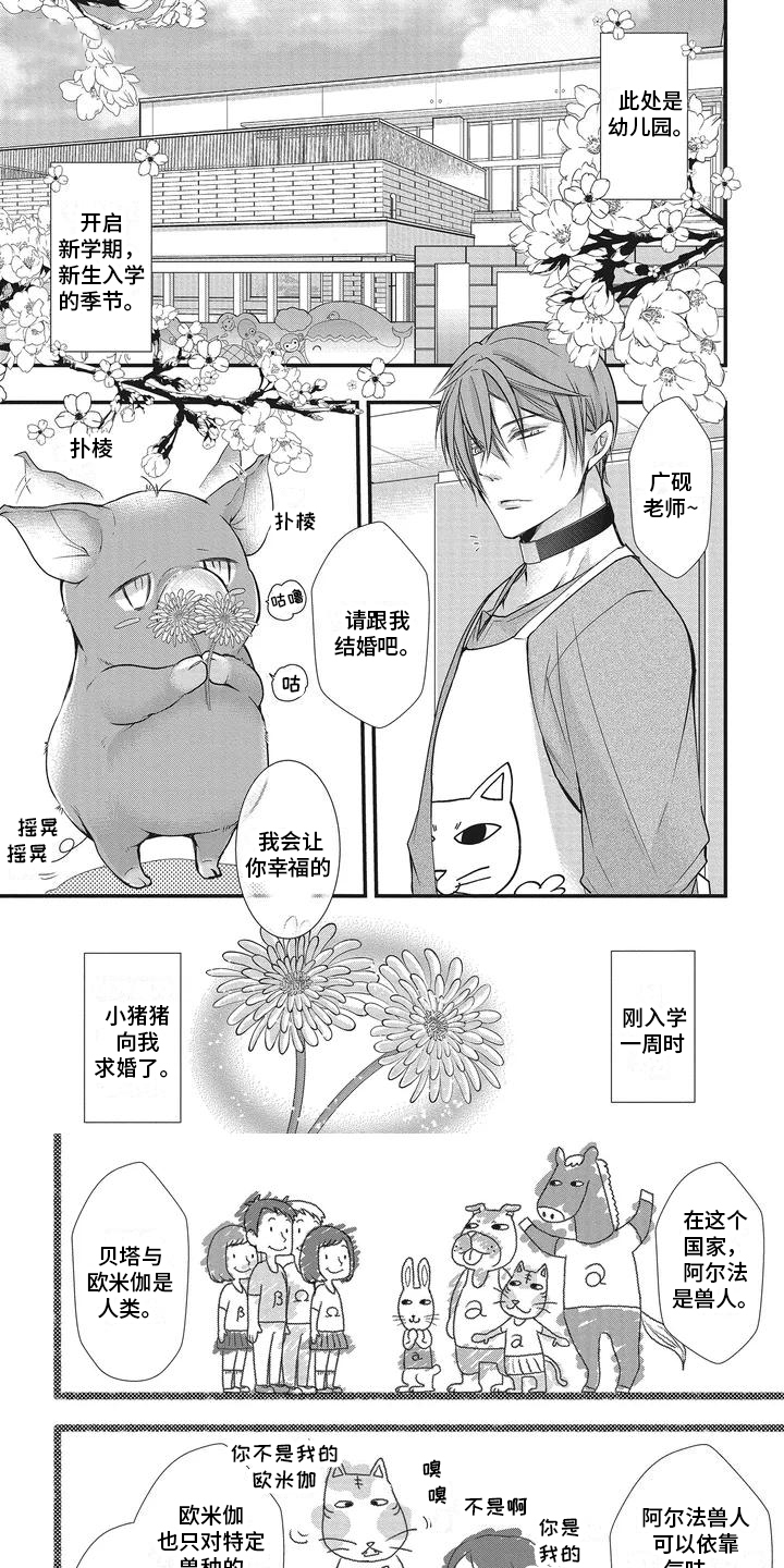 柱状苹果修剪技术视频漫画,第1章：兽人幼稚园1图