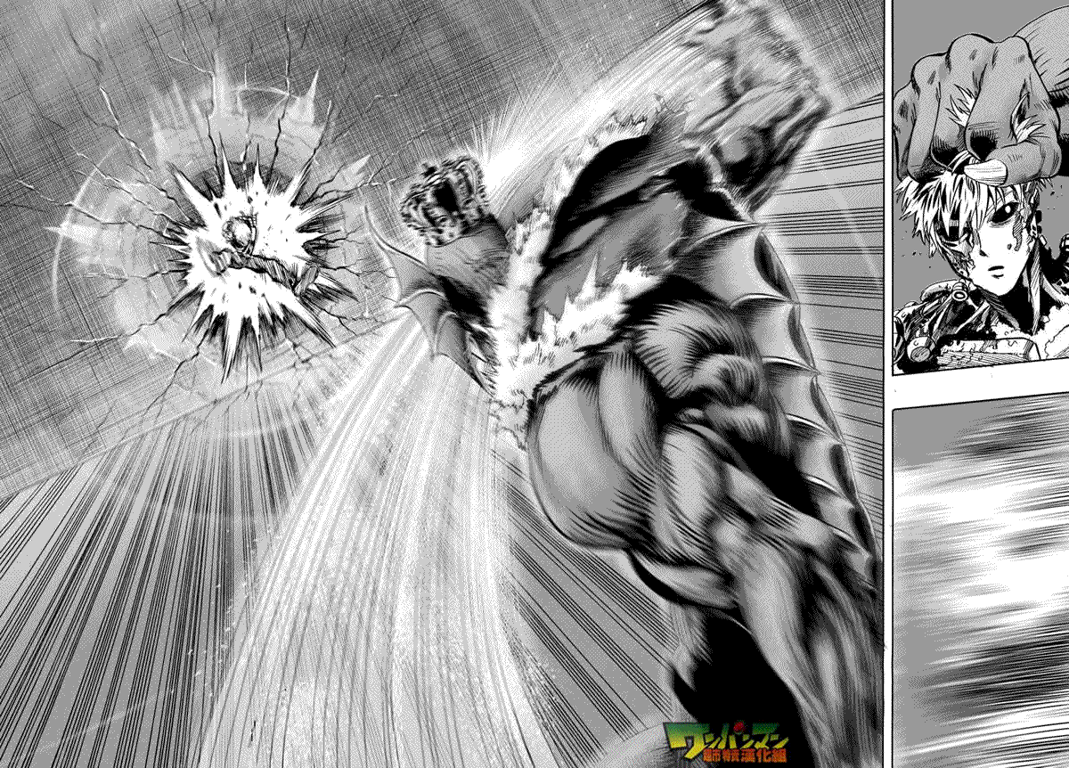 一拳超人龙级怪人漫画,第34话 破破烂烂地闪耀4图