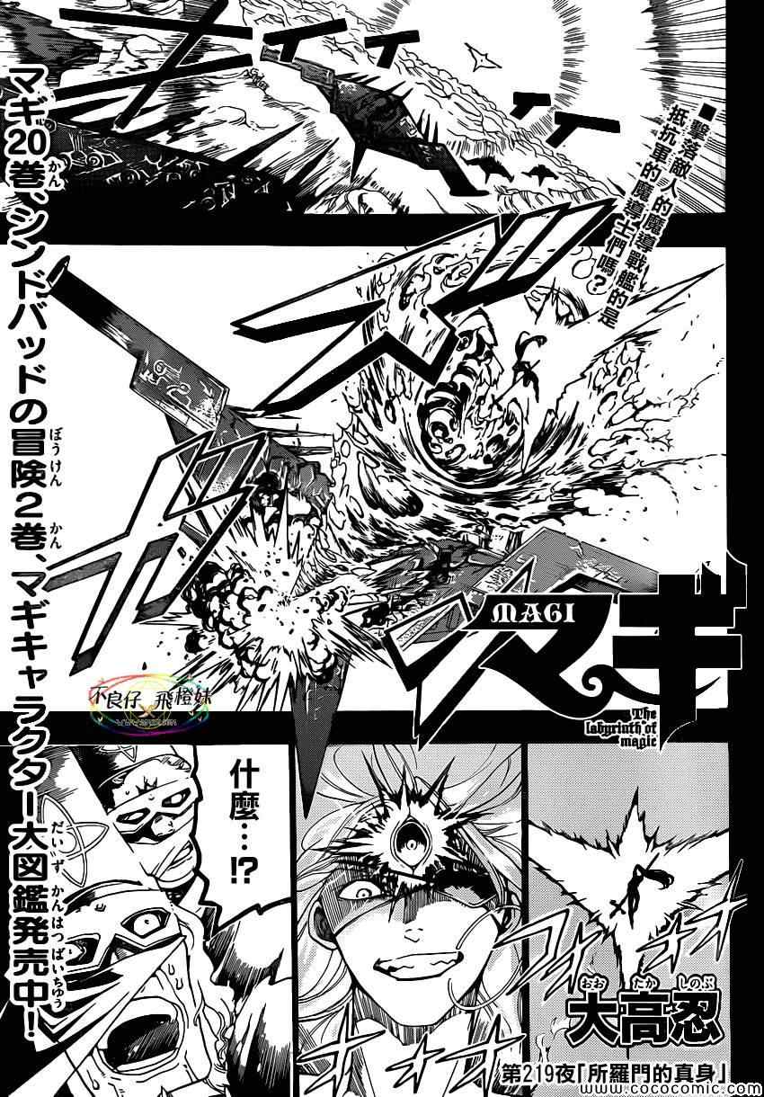 魔笛MAGI日漫介绍漫画,第219话2图